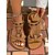 abordables Sandalias de Vacaciones-Sandalias planas bohemias con cuentas florales para mujer: sandalias de gladiador sin cordones de estilo étnico para viajes a la playa y vacaciones de verano.