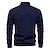 economico Felpe e Sweatshirt Elite da Uomo-Per uomo Felpa con cappuccio e zip corta Nero Bianco Blu marino Grigio Mezza zip Semplice Poliestere Casual Atletico Abbigliamento Felpe con cappuccio Felpe Manica Lunga