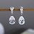 abordables Pendientes-Mujer Pendiente Pera Gota Elegante Aretes Joyas Blanco / Morado Para Boda Fiesta 1 Par