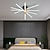 abordables Plafonniers encastrés et semi-encastrés-Plafonnier LED moderne 24 pouces 33,4 pouces 41,6 pouces Plafonnier encastré à intensité variable avec télécommande Plafonnier doré adapté aux chambres à coucher, salons, cuisines, luminaires