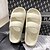 cheap Home Slippers-Women&#039;s Slides Sandals Mens Summer Platform House Non-slip Bedroom Open Toe Indoor and Outdoor Cloud Pillow Slippers