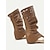 abordables Sandalias de Vacaciones-Sandalias de tacón alto con punta abierta para mujer, color tostado, con diseño perforado y cuña de corcho, ideales para vacaciones de verano y fiestas en la playa.