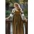 abordables Robe-Médiéval Renaissance Robe Robes de Bal Viking Chevalier Celtique Déguisement Femmes Royal Halloween Carnaval Mascarade Performance LARP Foire de la Renaissance Adulte Robe