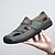 economico sandali da esterno-sandali casual bianchi da uomo slip-on – scarpe estive traspiranti da esterno per spiaggia, vacanze e uso quotidiano