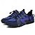 cheap Men&#039;s Sneakers-Men&#039;s Sneakers Upstream Shoes Canyoning PU Leather Mesh Breathable Comfortable Slip Resistant Lace-up Black Dark Purple Blue Summer Spring