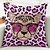 tanie zwierzęcy styl-Poszewka na poduszkę dekoracyjną w wzór zwierzęcy leopard 1PC Miękka kwadratowa poduszka na sofę case poszewka do sypialni i salonu