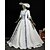 baratos Vestidos-Vintage Rococó Renascentista Maxi Vestidos Normal Julieta Princesa Noiva Pregueado Com Babados Princesa Decote Redondo Fantasia Mulheres Dia Das Bruxas Carnaval Baile de Máscaras Festa dia das Bruxas