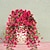 economico Piante e Fiori Artificiali-5 fiori artificiali di ipomea appesi per esterni, petunie finte resistenti ai raggi UV, realistici fiori di seta finta, ipomea di eucalipto, per interni ed esterni, fioriere, verande, patii, decorazioni per la casa.