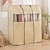 abordables Sac à Vêtements &amp; Housse-Housse de protection pour vêtements, housse anti-poussière non tissée entièrement fermée avec fenêtre transparente, organisateur de placard à fermeture éclair pour porte-vêtements suspendus de chambre