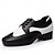 preiswerte Tanzschuhe für Herren-Herren Brogue Brogue Disco-Tanz PU Leder Atmungsaktiv Bequem Rutschfest Schnürung Schwarz / weiss Schwarz Braun Herbst Winter