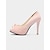 voordelige Open Teen Pumps-dames peep toe stiletto hakken - witte knoop hoge hakken voor bruiloften, gala's en romantische dagelijkse dates