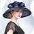 abordables Sombreros de Fiesta-Sombreros de lino, sombrero bombín o cloche, sombrero para el sol, sombrero sinamay, boda, fiesta de té, elegante boda con lazo, tocado lateral de encaje.