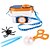 abordables Jouets d&#039;Exploration de la Nature-Puzzle jouets salle de classe pour enfants exploration en plein air double lentille boîte d&#039;observation des insectes loupe