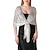 billige Sjal-Kvinne Wrap Elegant Solbeskyttelse Uten Ermer Polyester Bryllup Wraps Med Ren Farge Bryllup Sommer