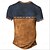 ieftine Stil etnic-Bărbați Tribal Tricou Cămașă Henley Tricouri Manșon scurt Epocă Designer De Bază În aer liber Casual Zilnic Vară Maro Închis Negru Verde Albastru piscină Gri Deschis Henley Tricou Henley
