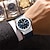 economico Orologi al quarzo-Orologio al quarzo da uomo sportivo affari quadrante con numeri romani luminoso data impermeabile orologio in lega