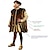 abordables Tenues-Médiéval Renaissance Tenues Prince Chevalier Celtique Déguisement Homme Royal Halloween Carnaval Mascarade Performance LARP Foire de la Renaissance Adulte Costume