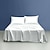 cheap Sheets &amp; Pillowcase-Pure Color Satin Imitation Silk Four-piece Set Simple Sheets, Mattress Covers, Pillowcases Bedding