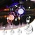 preiswerte Projektorlampe und Laser-Projektor-Outdoor LED Solar-Windspiellichter RGB Farbverlauf Farbe Anhänger silbernes Solar-Windspiel 7-farbige dekorative hängende Lichter