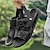 preiswerte Urlaubsandalen-Herren Sandalen Spaziergang Lässig Mikrofaser Bequem Rutschfest Atmungsaktiv Loafer Schwarz Braun Sommer Frühling Herbst