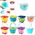 abordables Juguetes de Playa y al Aire Libre-Cubo plegable de silicona de 2 l para Pascua, ideal para niños, multiusos, para actividades de verano divertidas, equipo de acampada, artículos esenciales para la playa.