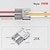 cheap LED Accessories-COB LED Strip Connectors 10 PCS 20 PCS 5mm 8mm 10mm 2-pin LED Strip Connectors LED Tape Connectors Transparent Solderless no Dark Areas Suitable for LED Light Connectors DIY COB/SMD