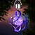 preiswerte Projektorlampe und Laser-Projektor-Outdoor LED Solar-Windspiellichter RGB Farbverlauf Farbe Anhänger silbernes Solar-Windspiel 7-farbige dekorative hängende Lichter