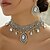 abordables Parures de Bijoux-un parure de bijoux de mariée 1 ensemble Strass Alliage Boucles d&#039;oreilles Collier Femmes Élégant Punk Luxe Parure de Bijoux Pour Mariage Soirée Occasion Spéciale