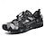 cheap Men&#039;s Sneakers-Men&#039;s Sneakers Upstream Shoes Canyoning PU Leather Mesh Breathable Comfortable Slip Resistant Lace-up Black Dark Purple Blue Summer Spring