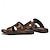 preiswerte Urlaubsandalen-Herren Sandalen Spaziergang Lässig Mikrofaser Bequem Rutschfest Atmungsaktiv Loafer Schwarz Braun Sommer Frühling Herbst
