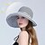 billige Hatter-solhatt for kvinner bred brem sommer upf50 uv-beskyttelsesstripe lett fottur utendørs caps