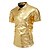 economico Cime-Disco Anni '80 Metallico Lucido Camicia Disco Costume Per uomo Costume di Carnevale Mascherata Evento / Festa Addio al Nubilato Parata dell'Orgoglio Adulti Camicia