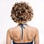 baratos Perucas Sintéticas sem Touca-Perucas sintéticas Curva solta Onda de Água Corte Assimétrico Com Franjas Fabrico à Máquina Peruca 10 polegadas A1 Cabelo Sintético Mulheres Clássico Confortável Cabelo com Luzes / Reflexos Loiro
