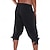 baratos Partes inferiores-Vintage Medieval Renascentista Calças Calção Calça Pirata Pirata Viking Cruzado Ranger Fantasia Homens Pirata Fantasia Calças Verão