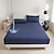 baratos Lençóis e fronhas-Capa Protetora para Cama Queen King Impermeável Protetor de Colchão Almofada de Colchão Quilted Protetor de Cama Com Faixa Elástica Adequada para Todas as Estaçōes Design Em relevo Cobertura 360°