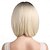 baratos Perucas Sintéticas sem Touca-Perucas sintéticas Kinky Liso Reta natural Parte do meio Partida Profunda Fabrico à Máquina Peruca 12 polegadas A1 Cabelo Sintético Mulheres Repartida ao Meio Clássico Confortável Côr Misturada