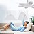 cheap Light Bulbs-E27 Ceiling Fans with Lights, U-Shaped 6-Leaf LED Folding Leaf Light Remote Control Dimming Fan Light Small Ceiling Fan for Bedroom, Garage, Intelligent Timing, Head Shaking Orientation