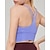 voordelige Sportbeha&#039;s en Tops-Dames BH-top spag Kruislings terug Comfortabel Ademend nep tweedelig Effen Sport Sportkleding Zwart Paars Yoga Fitness