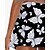 baratos Saias e Skorts Femininos-Mulheres Floral Saia casual Saias de tênis com shorts Bolsos Secagem Rápida Tênis Golfe Badminton Falta Branco Preto Azul Marinho Roupas de tênis