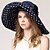 cheap Sun Protection-Women&#039;S Summer Beach Hat with Extra Large Brim, Outdoor Vacation Travel Hiking Foldable Sun Hat, Sunshade Cap, Elegant with Gift Ribbon and Windproof Rope - For Women - Perfect for Summer Beach