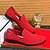 cheap Men&#039;s Slip-ons &amp; Loafers-Men&#039;s Bright Orange Breathable Mesh Loafers – Casual Prom Party Slip-On Shoes for Summer Events