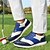 preiswerte Herren Golfschuhe-Rote und marineblaue Golfschuhe für Herren – leistungsstarke Schnürsneaker mit Lederdetails für Golf, Sport und Freizeit