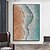 abordables Peintures paysages-Peinture à l&#039;huile faite à la main sur toile, décoration murale, noir et blanc, texture vague abstraite simple pour la décoration intérieure, cadre tendu, peinture suspendue/peinture roulée sans