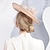 billige Hodebånd-pannebånd lin solhatt tallerken hatt topp hatt bryllup teselskap elegant bryllup med fjærbånd hodeplagg hodeplagg