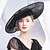 tanie Kapelusze na przyjęcia-kapelusze lniany melonik / kapelusz typu cloche kapelusz przeciwsłoneczny kapelusz sinamay wesele przyjęcie herbaciane eleganckie wesele z kokardą z piór nakrycie głowy