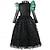 abordables Disfraces de niñas-Bruja Hada Elfaba Vestidos Vestidos de tul Disfraz de cosplay de película Disfraz de carnaval Noche de Walpurgis Vestirse Cosplay de película for Chica Niños Víspera de Todos los Santos Carnaval Día
