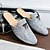 economico Casuale-muli da uomo con nappe glitterate argentate – scarpe eleganti senza schienale scintillanti per balli di fine anno e spettacoli serali