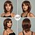 baratos Perucas Sintéticas sem Touca-Perucas sintéticas Trama Curly Reta natural Parte do meio Corte Assimétrico Fabrico à Máquina Peruca 12 polegadas A1 Cabelo Sintético Mulheres Design de moda Clássico Confortável Loiro