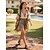 abordables Sandalias de Vacaciones-Sandalias planas bohemias con cuentas florales para mujer: sandalias de gladiador sin cordones de estilo étnico para viajes a la playa y vacaciones de verano.