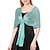 billige Sjal-Kvinne Wrap Elegant Solbeskyttelse Uten Ermer Polyester Bryllup Wraps Med Ren Farge Bryllup Sommer
